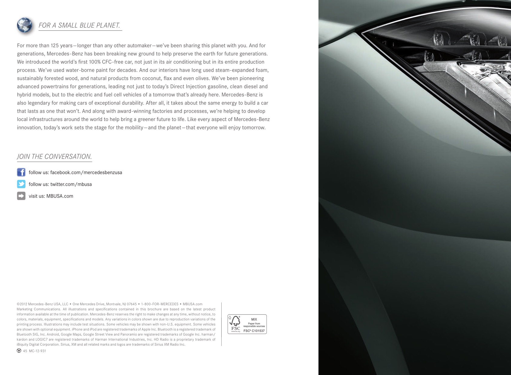 2013 Mercedes-Benz CLS-Class Brochure Page 2